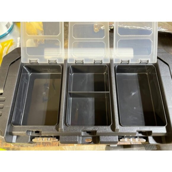 17-Inch Tool box with Removable Tray with Stainless Steel Dual Lock Security - Picture 2 of 4